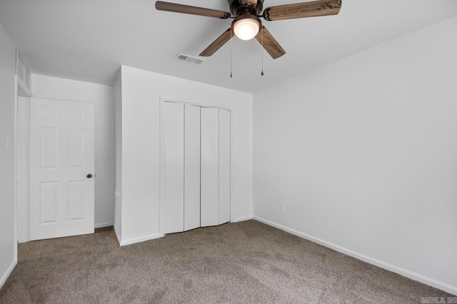 3 Poydras Dr, Little Rock, AR 72211 - unfurnished bedroom featuring carpet floors, a closet, baseboards, and ceiling fan