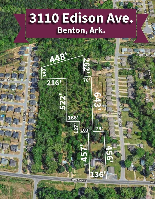 3110 Edison Ave, Benton, AR 72015 - map / location