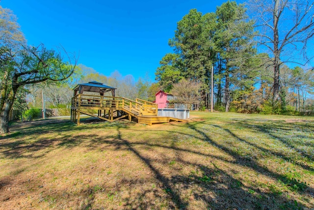 3110 Edison Ave, Benton, AR 72015 - view of grassy yard featuring a gazebo
