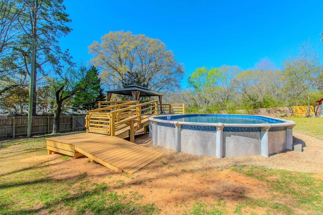 3110 Edison Ave, Benton, AR 72015 - view of swimming pool featuring a gazebo