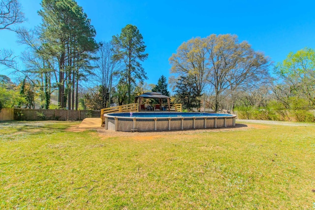 3110 Edison Ave, Benton, AR 72015 - view of yard with a gazebo and an outdoor pool