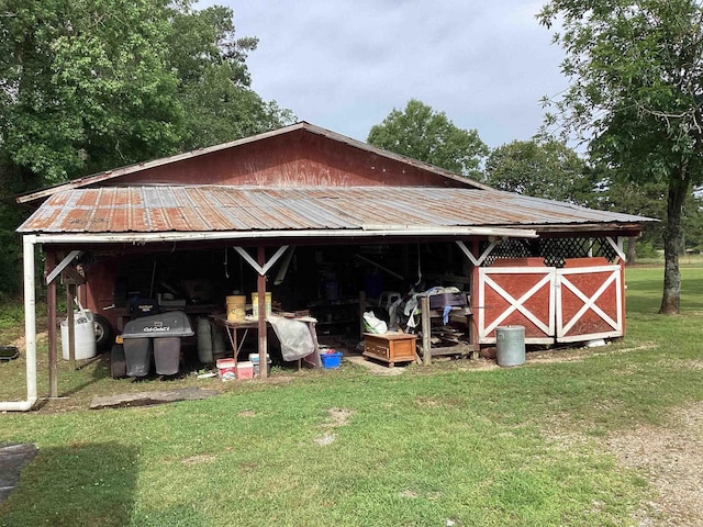 228 Nevada 66 W, Prescott, AR 71857 - view of pole building featuring a lawn