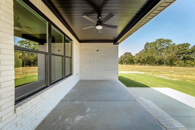 57 Republican Loop, Greenbrier, AR 72058 - view of patio / terrace with a ceiling fan
