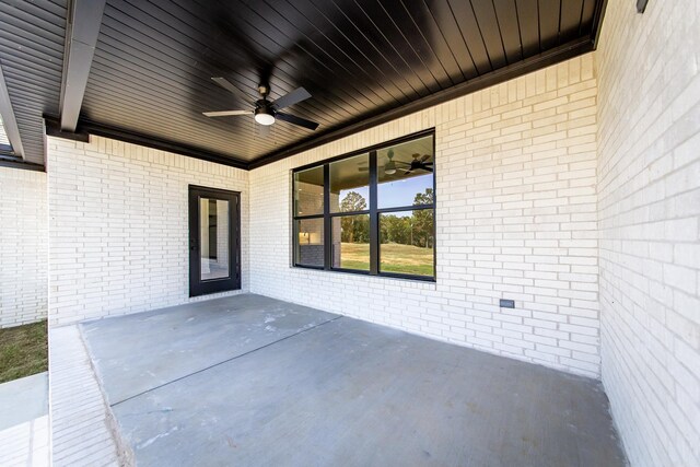 57 Republican Loop, Greenbrier, AR 72058 - view of patio with a ceiling fan