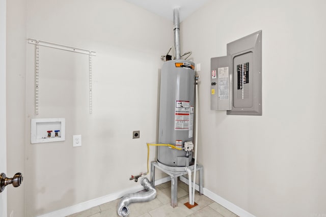 212 Barton St, Little Rock, AR 72205 - utility room with gas water heater and electric panel