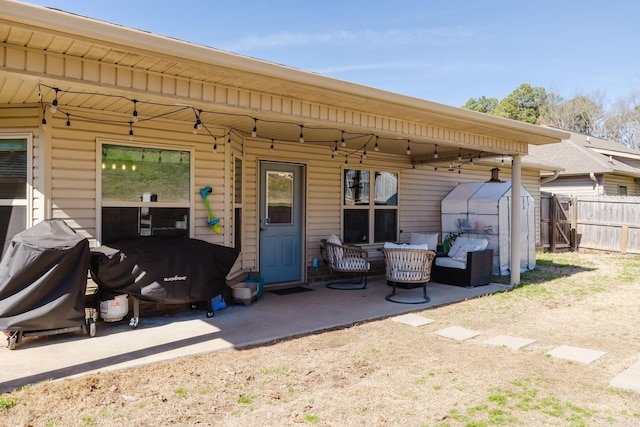 1324 Hunter Wood, Bryant, AR 72022 - view of patio / terrace featuring an outdoor living space