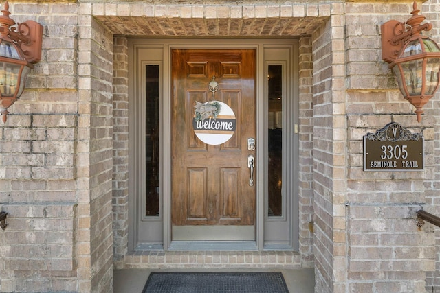3305 Seminole Trl, Sherwood, AR 72120 - entrance to property featuring brick siding