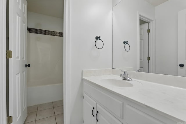 19 Twin Lks, Cabot, AR 72023 - bathroom with vanity, shower / tub combination, and tile patterned flooring