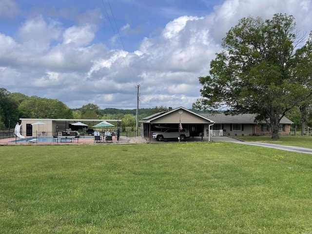 6873 Brazil Rd, Benton, AR 72019 - view of home's community with concrete driveway and a swimming pool