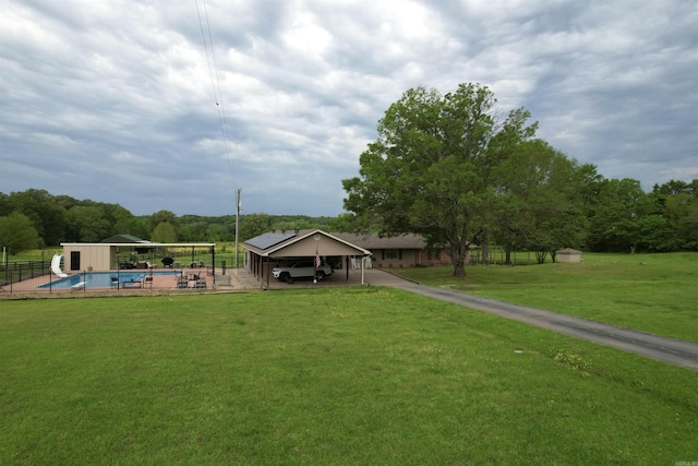 6873 Brazil Rd, Benton, AR 72019 - view of yard featuring a carport and an outdoor structure