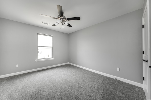 5201 Canter Ln, Jacksonville, AR 72076 - carpeted spare room featuring a ceiling fan and baseboards