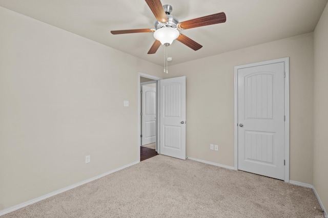 4114 Valles Rd, North Little Rock, AR 72118 - unfurnished bedroom featuring carpet floors, baseboards, and a ceiling fan