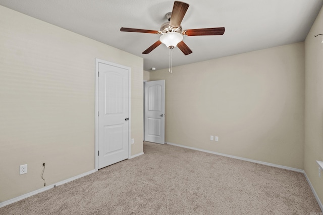 4114 Valles Rd, North Little Rock, AR 72118 - spare room featuring carpet floors, ceiling fan, and baseboards
