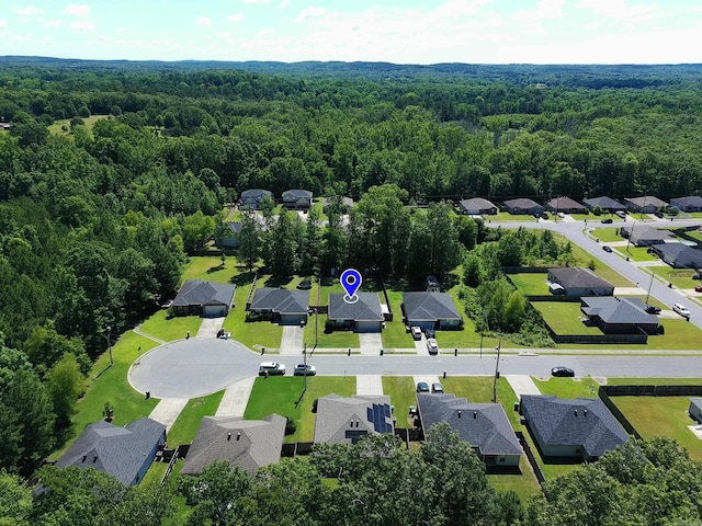 4114 Valles Rd, North Little Rock, AR 72118 - aerial view of residential area with a heavily wooded area