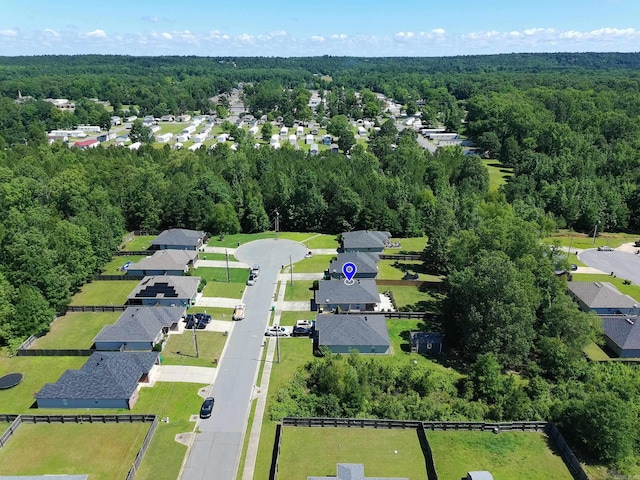 4114 Valles Rd, North Little Rock, AR 72118 - aerial perspective of suburban area with a forest