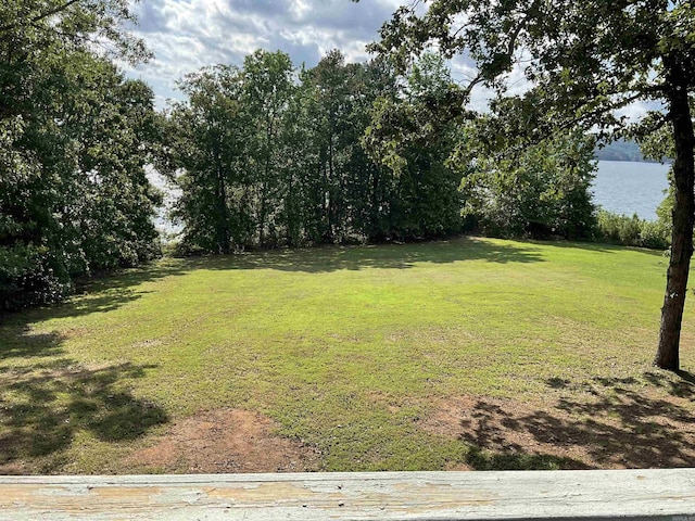 235 Sylvan Dr, Greers Ferry, AR 72067 - view of grassy yard with a water view