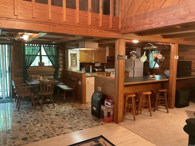 1602 Lake Clf, Higden, AR 72067 - dining area featuring wood finished floors