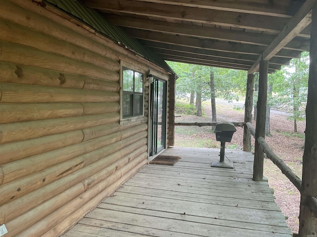 1602 Lake Clf, Higden, AR 72067 - deck with a grill