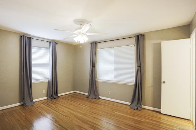 5 Brookridge Dr, Little Rock, AR 72205 - unfurnished room with wood finished floors, ceiling fan, and baseboards