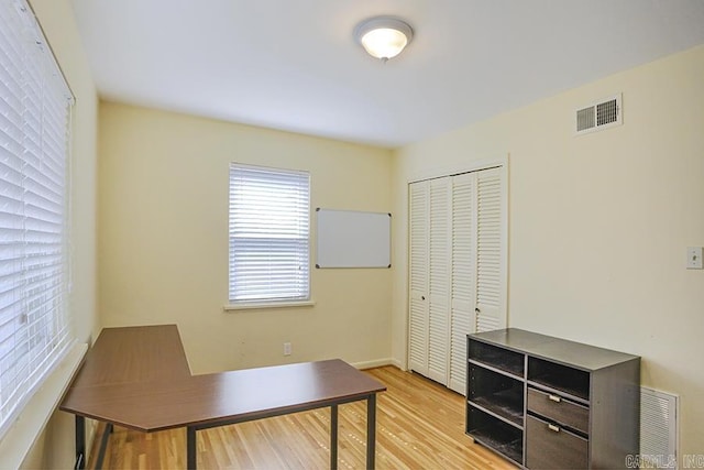 5 Brookridge Dr, Little Rock, AR 72205 - office area featuring light wood-type flooring and baseboards