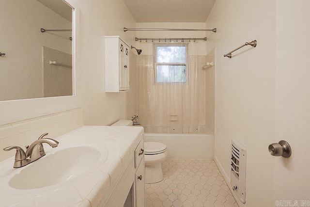 5 Brookridge Dr, Little Rock, AR 72205 - full bath with toilet, shower / tub combination, vanity, and tile patterned floors