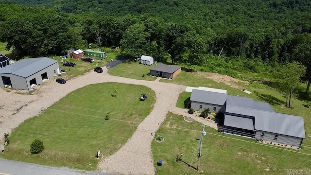 5867 County Road 4160, Ozark, AR 72949 - bird's eye view of a heavily wooded area