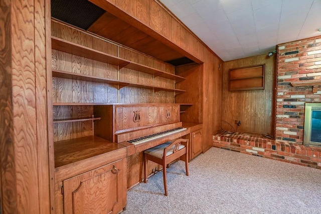 1706 W Block St, El Dorado, AR 71730 - office with wood walls and light colored carpet