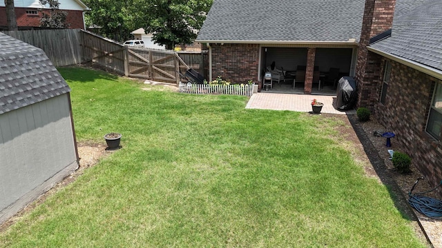 113 Deer View Cir, Hot Springs, AR 71913 - view of yard with a patio and a garage