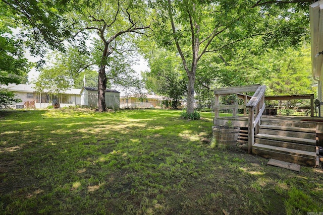 831 Jackman St, Benton, AR 72015 - view of yard with a deck