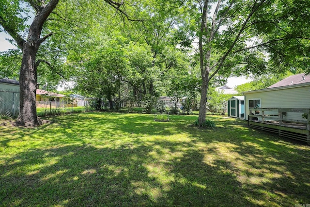 831 Jackman St, Benton, AR 72015 - view of yard with a deck