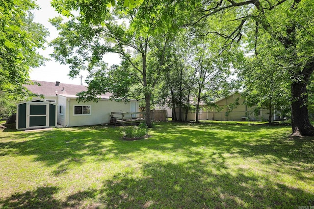831 Jackman St, Benton, AR 72015 - view of yard with a deck