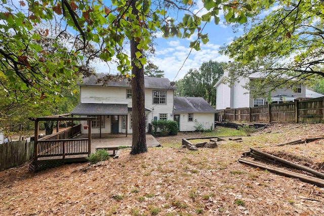 23 Morrison Ct, Little Rock, AR 72212 - rear view of property featuring a fenced backyard