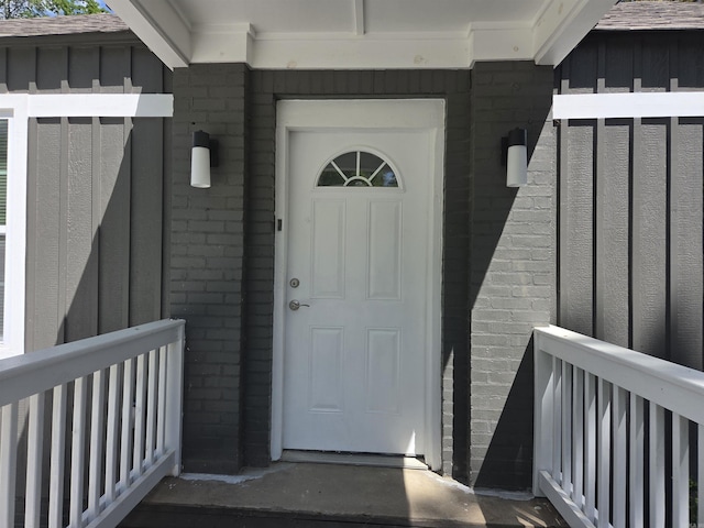 4518 W 25th, Little Rock, AR 72204 - entrance to property with board and batten siding and brick siding
