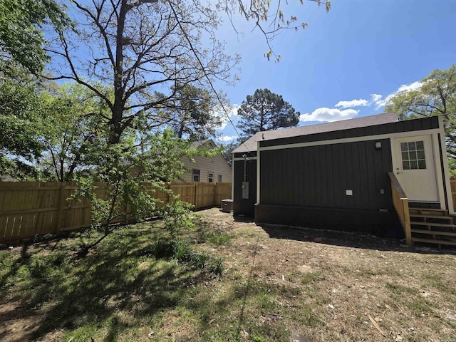 4518 W 25th, Little Rock, AR 72204 - back of house featuring entry steps and central air condition unit