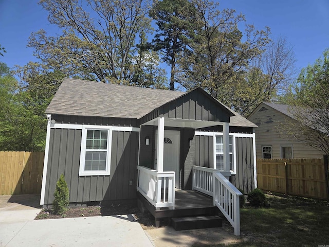 4518 W 25th, Little Rock, AR 72204 - view of front of house with board and batten siding and roof with shingles