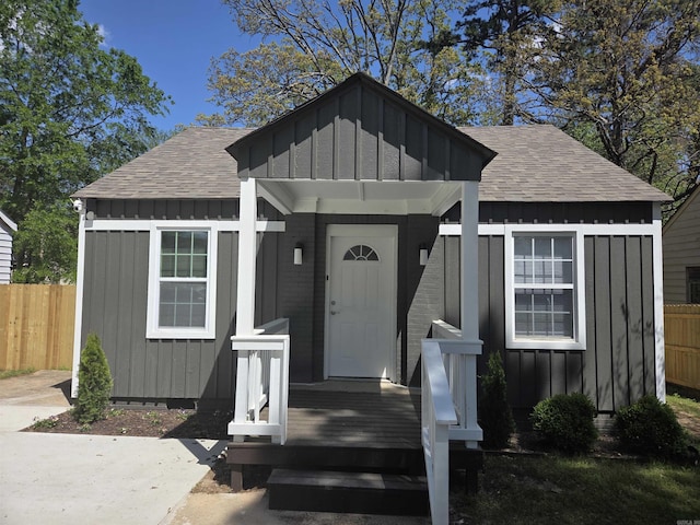 4518 W 25th, Little Rock, AR 72204 - bungalow-style home with board and batten siding and a shingled roof