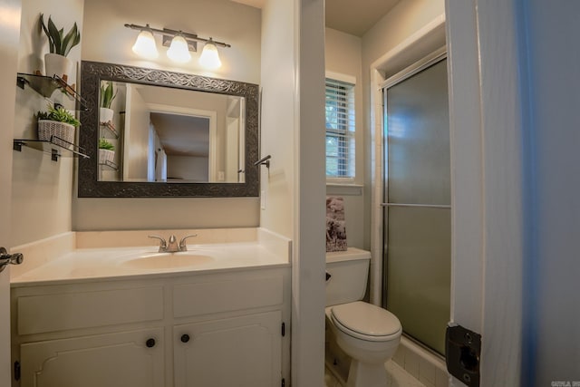 2318 Breckenridge Dr, Little Rock, AR 72227 - full bath featuring a stall shower, toilet, and vanity