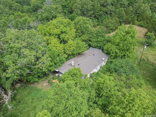 1788 Weatherstone Rd, Mammoth Spring, AR 72554 - aerial view of property and surrounding area featuring a heavily wooded area