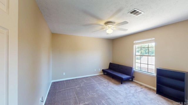 3805 Irby Dr, Conway, AR 72034 - unfurnished room with ceiling fan, a textured ceiling, baseboards, and carpet