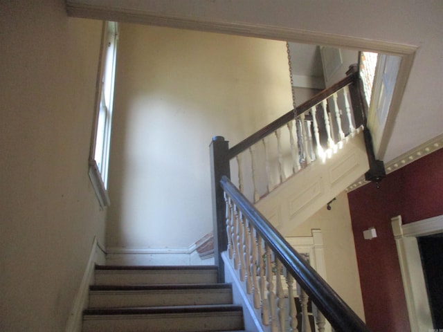 2111 S Arch St, Little Rock, AR 72206 - stairs featuring a high ceiling