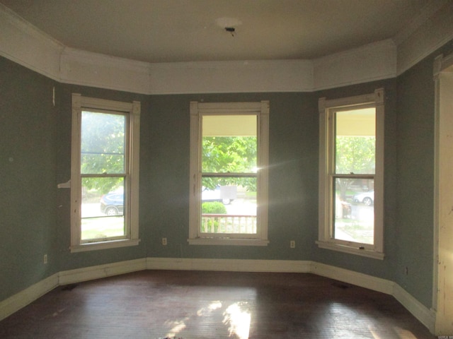 2111 S Arch St, Little Rock, AR 72206 - empty room with baseboards and wood finished floors