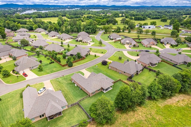 aerial perspective of suburban area