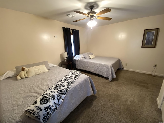 47 Eagle Ln, Mount Ida, AR 71957 - bedroom with carpet floors, ceiling fan, and baseboards