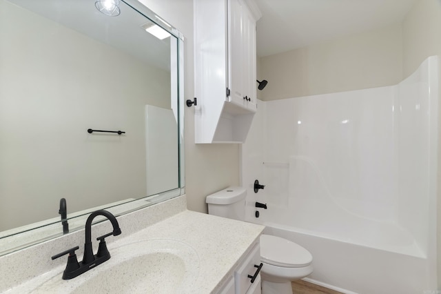 15 Alpine Ln, Cabot, AR 72023 - bathroom with vanity, toilet, and shower / tub combination