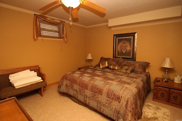 2102 N 22nd St, Paragould, AR 72450 - bedroom featuring ornamental molding and ceiling fan