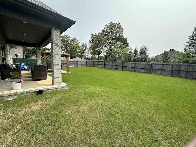 1008 Wildcat Ln, Jonesboro, AR 72405 - view of yard with a patio and a gazebo