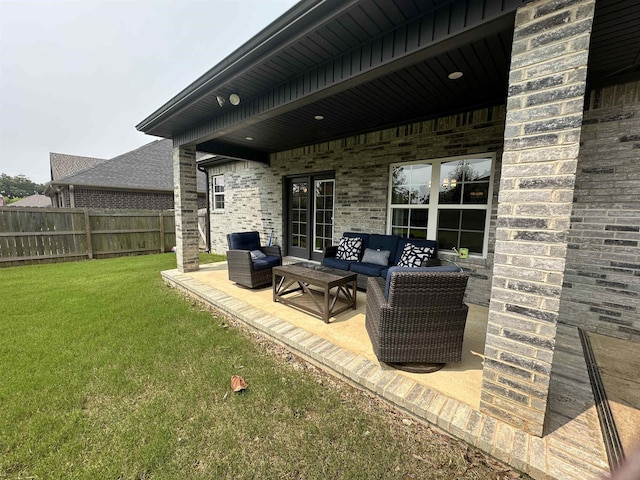 1008 Wildcat Ln, Jonesboro, AR 72405 - view of patio / terrace with an outdoor living space