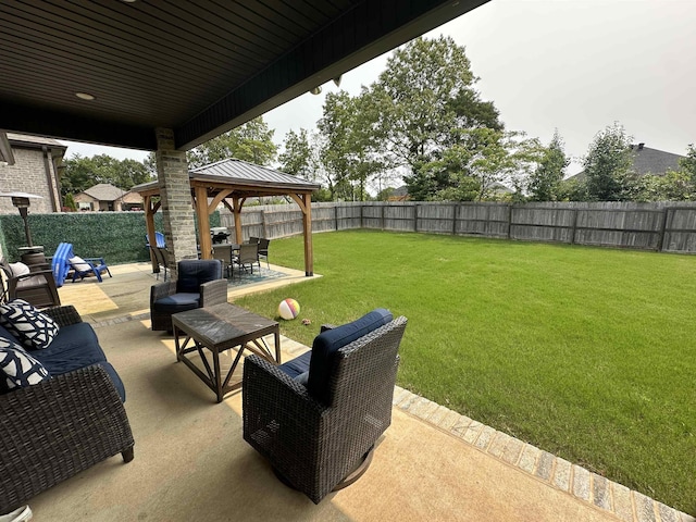 1008 Wildcat Ln, Jonesboro, AR 72405 - view of patio / terrace featuring a gazebo