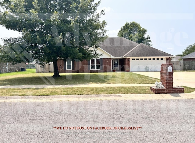 8 Mockingbird, Vilonia, AR 72173 - ranch-style house with brick siding, driveway, and an attached garage