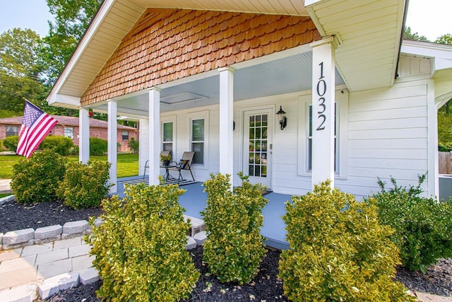 1032 Virginia Ave, Bauxite, AR 72011 - entrance to property featuring covered porch